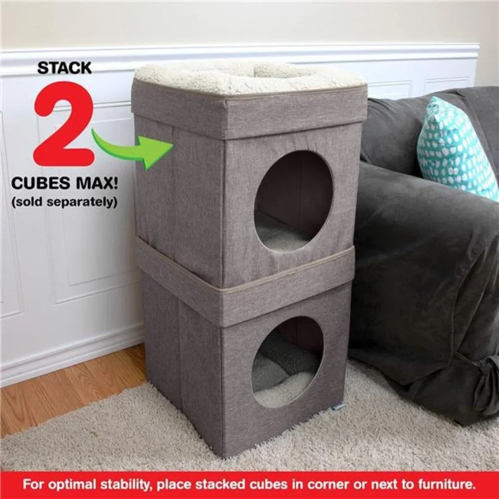 Kitty City Large Cat Bed, Stackable Cat Cube